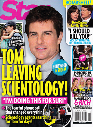 Illustration for article titled This Week In Tabloids: Tom Cruise Is Leaving Scientology, Xenu Is Mad